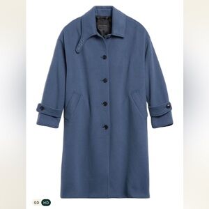 ISO: banana republic italian melton cocoon coat size XS